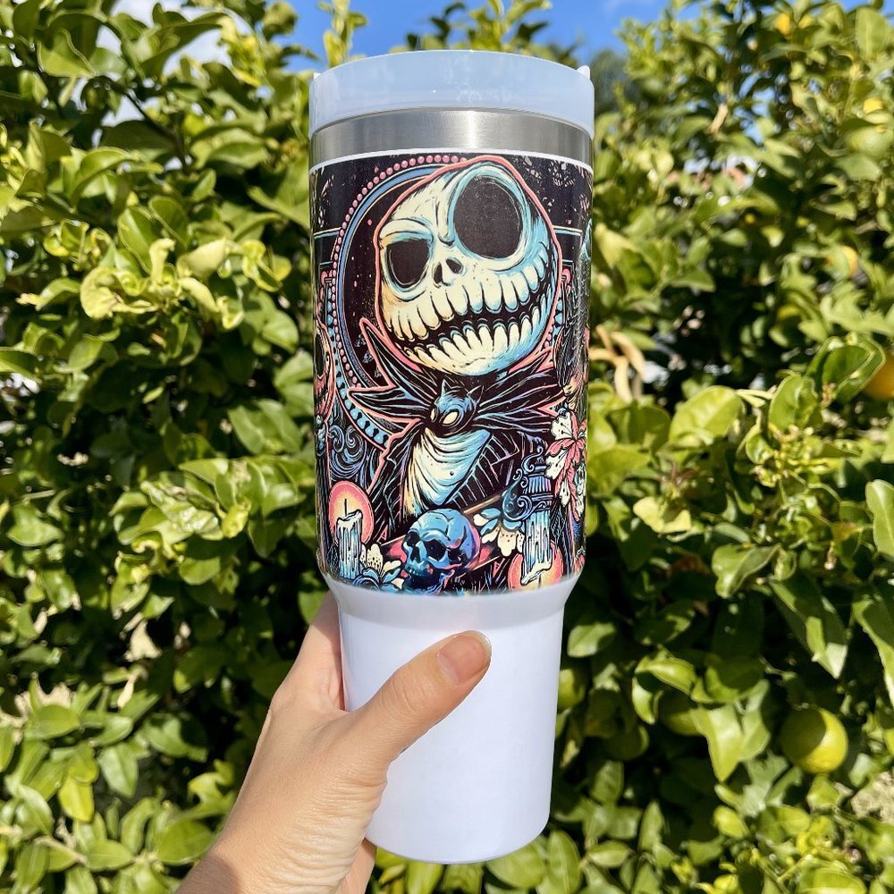 Custom made Disney Nightmare before Christmas Tumbler Brand New 40 oz double wal
